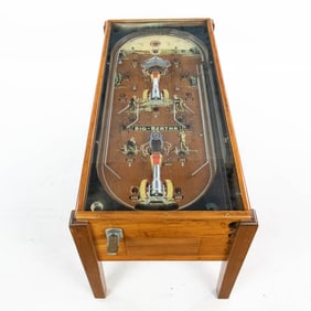 Rare Early Wood Rail Pinball "Big Bertha"