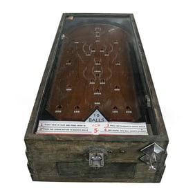 Early 1930s Countertop Mechanical Pin Game