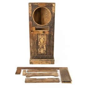 Early Mills Owl Upright Slot Machine Cabinet