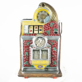 *Watling 5 Cent Rol-A-Top Cherry Front with Key