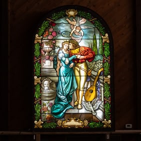 Monumental Victorian Stained Glass Window