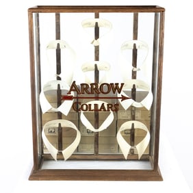 Arrow Shirt Collar Display Case W/Additional Stock