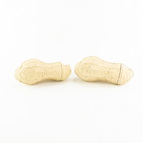 2 Planters Peanut Paper Mache Advertising Peanuts