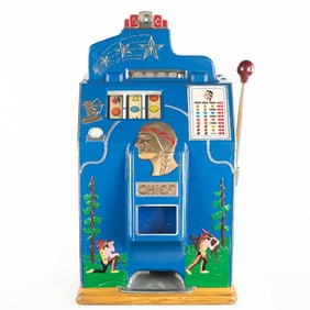 Jennings 5 Cent "Four Star" Chief Slot Machine