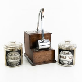 Eldred Lighter & Baseball Themed Cigar Jars