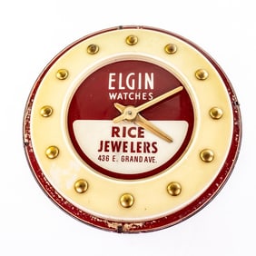 Elgin Watches / Rice Jewelers Lighted Clock