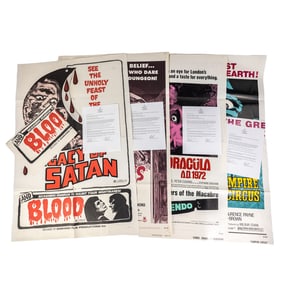 4 Vintage Horror Movie Posters