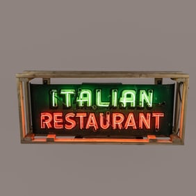 Neon Italian Restaurant Sign - 5ft Wide!