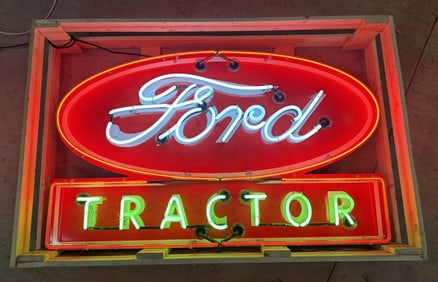 Ford Tractor Neon Advertising Sign