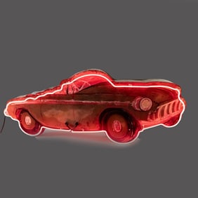 Vintage 1950s Roadster Neon Sign