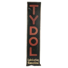 Metal Tydol Lubricating Gasoline Sign