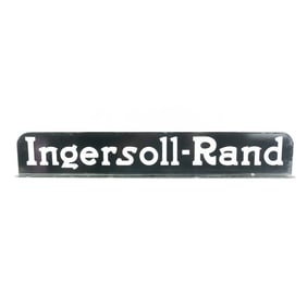 Porcelain Ingersoll-Rand Double Side Flange Sign