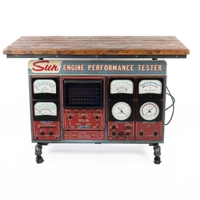Vintage Sun Engine Performance Tester Table
