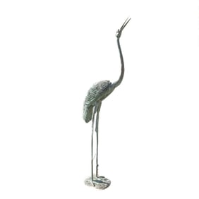 Bronze Crane/Heron Fountain Spitter