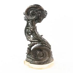 Rococo Ram Head Sculpture Newal Post