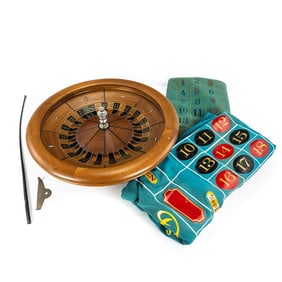 Vintage Roulette Wheel & Layout
