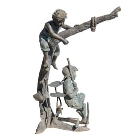 Bronze Fountain Sculpture of Boys