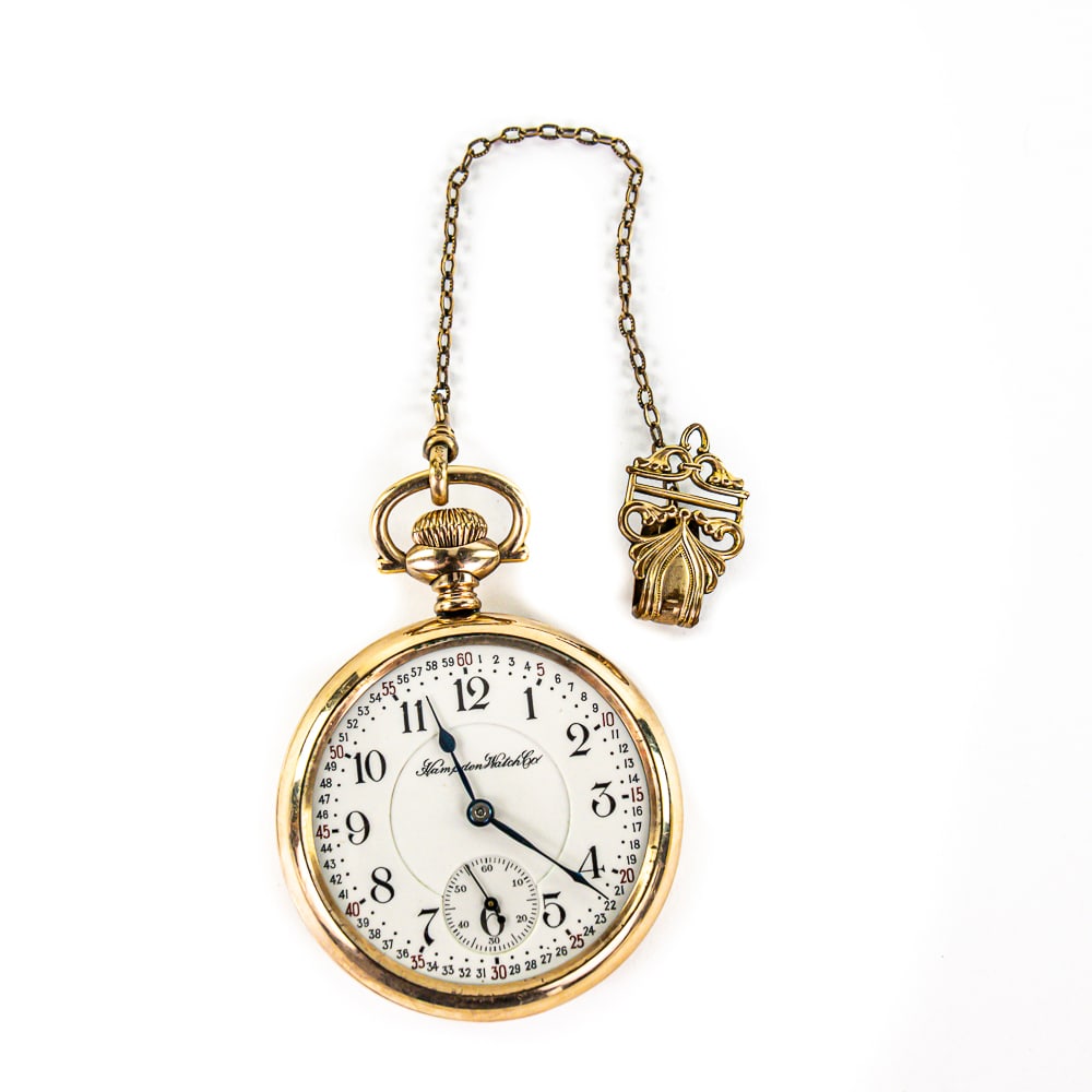 1910 Hampden Grade No 105 16S 21 Jewel Pocketwatch