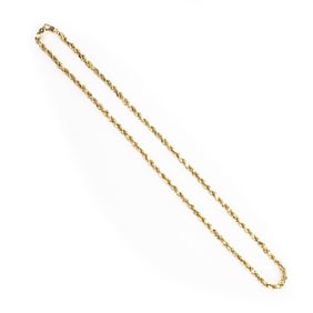 Lovely 22" 10k Yellow Gold Rope Necklace