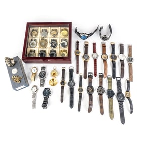 Collection of Assorted Mens Pocket & Wrist Watches