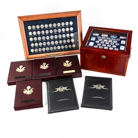 Danbury Mint 100 Years of Lincoln Coins Display ++