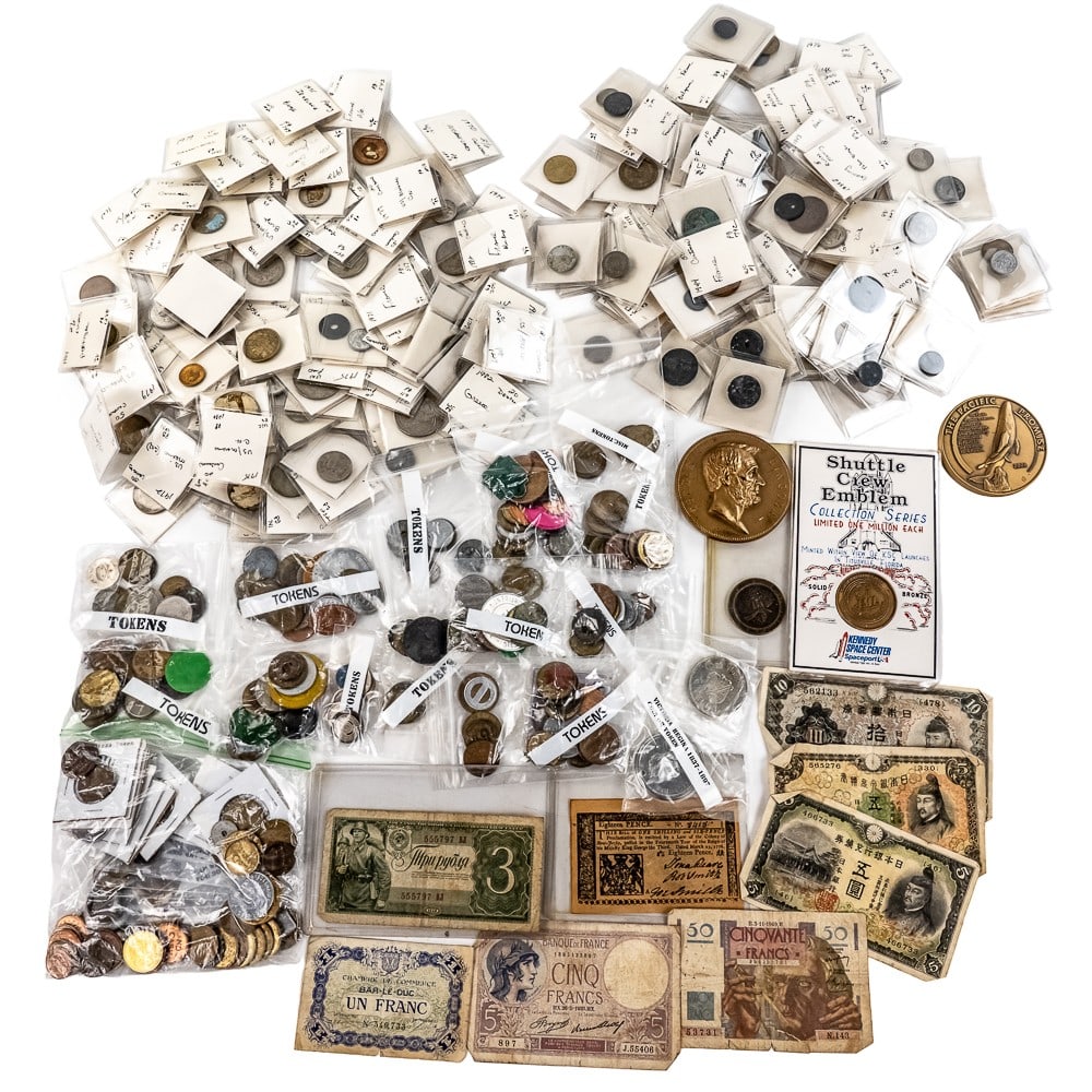 Lincoln Inauguration Medal Foreign Coin & Paper ++ (1 of 8)