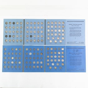 (2) Whitman Mercury Silver Dime Albums w 109 Dimes