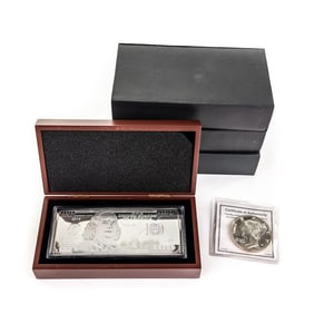 1916 2ozt Mercury Dime Silver Round & Proof Bills+