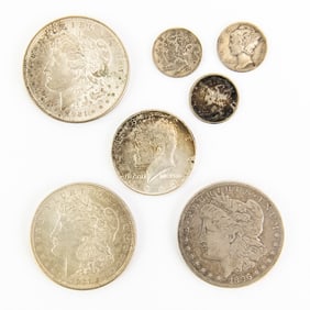1896-S 1921 Morgan Silver Dollars Kennedy & More