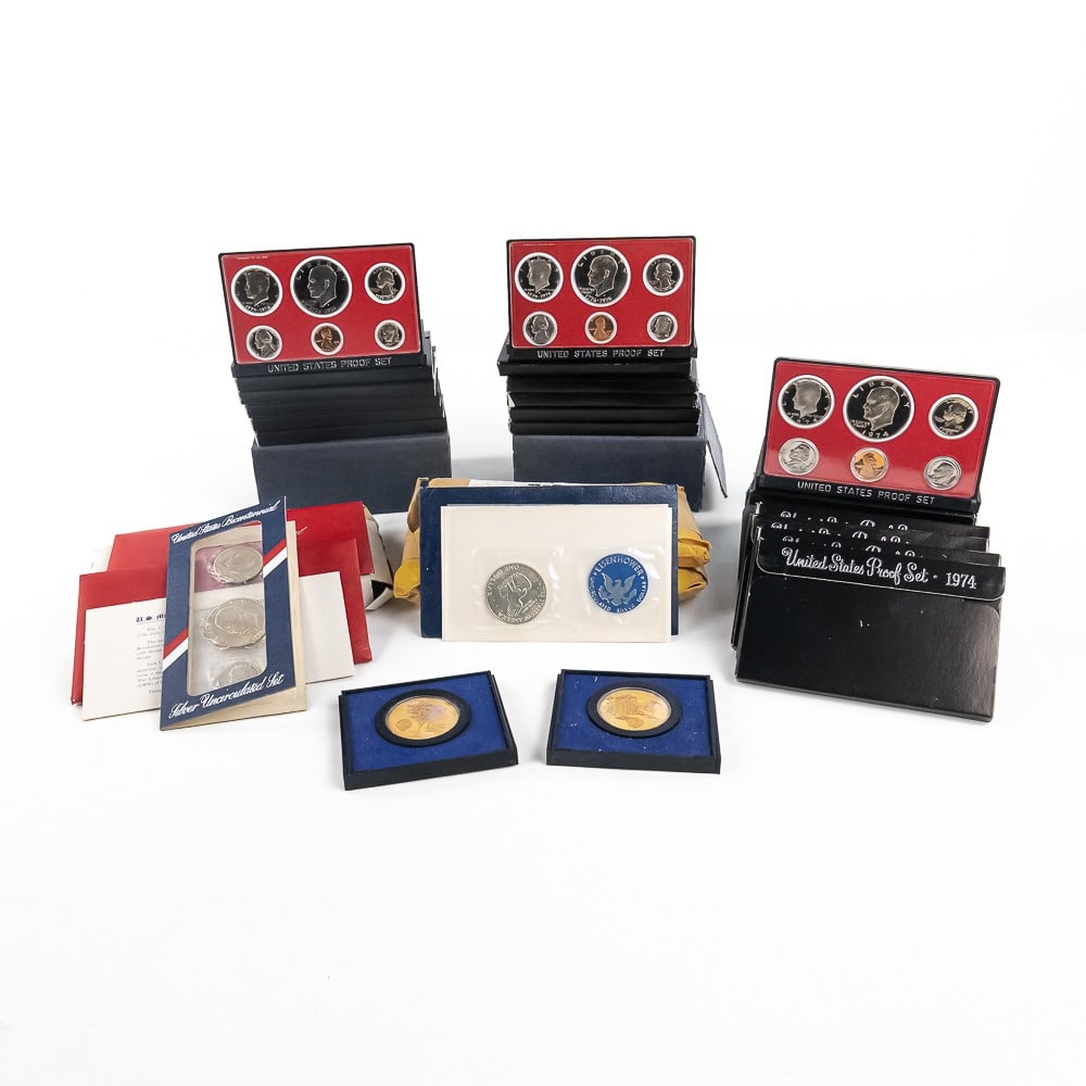 (5) 1974 1975 1976 US Mint Proof Sets & More (1 of 14)