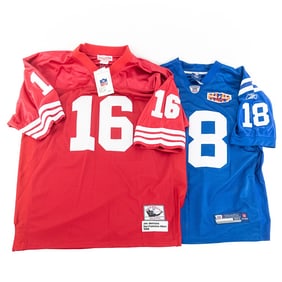 Joe Montana #16 & Peyton Manning Colt SB Jerseys
