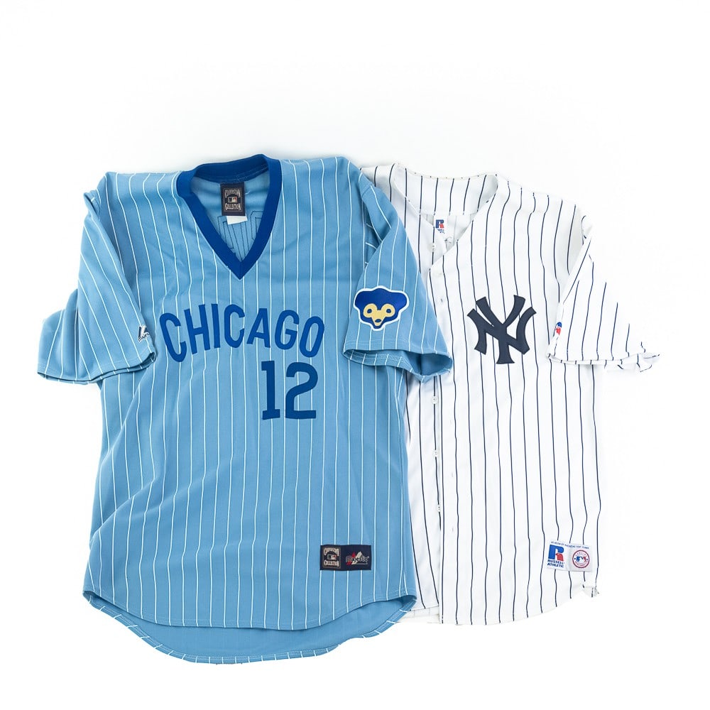 NY Yankees Jeter & Chicago Cubs Soriano Jerseys (1 of 17)