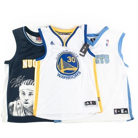 C. Anthony S. Curry & S. Iverson NBA Jerseys