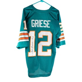 Bob Griese 17-0 Autographed Miami Dolphins Jersey