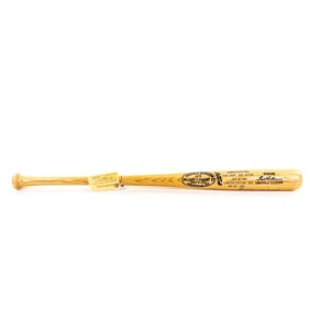 1985 Ted Williams Auto Louisville Slugger Bat wCOA