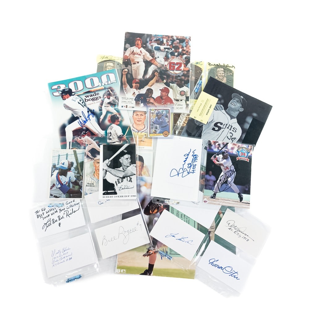 Ryne Sanberg Schmidt, Robinson Boggs Autographs (1 of 9)