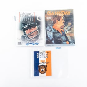 Mike Ditka Doug Atkins Dick Butkus Autographed Mag
