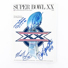 Ditka Payton Singletary Hampton AUTO SB XX Program