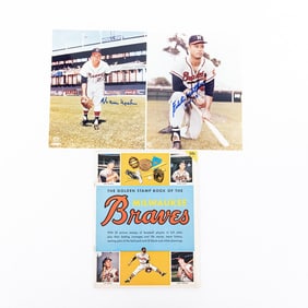 1955 Milwaukee Brewers Golden Stamp Book w AUTOS+