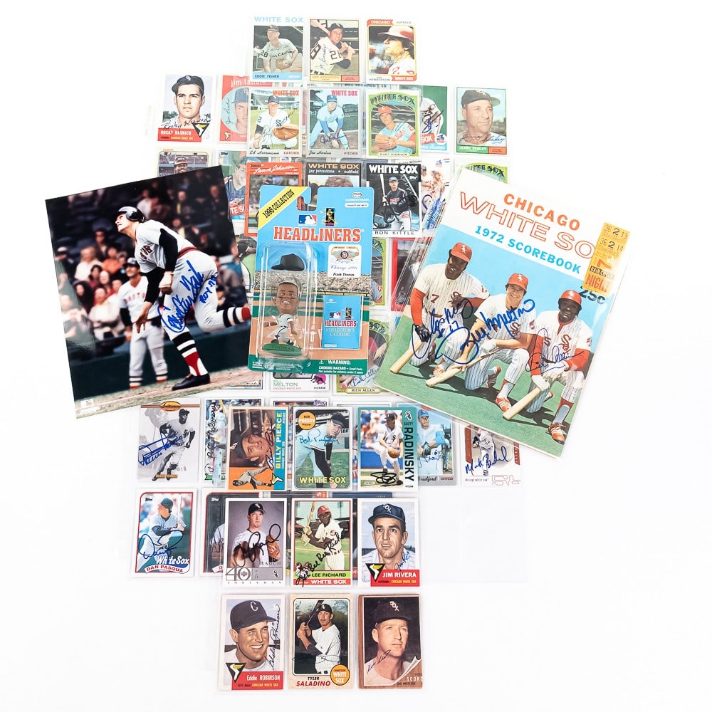 1972 White Sox Autographed Scorebook & More Autos (1 of 8)