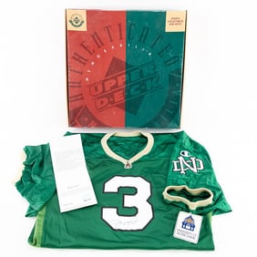 Joe Montana AUTOGRAPHED Notre Dame Jersey UD