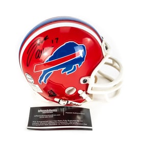 Josh Allen AUTOGRAPHED Buffalo Bills Mini Helmet