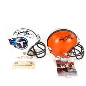 Derrick Henry & N. Chubb AUTOGRAPHED Mini Helmets