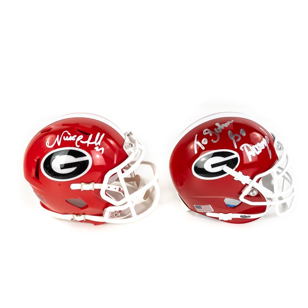 Vince Dooley & N. Chubb AUTO Georgia Mini Helmets (1 of 16)