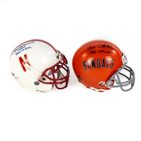 Ken Anderson & Eric Crouch AUTOGRAPH Mini Helmets