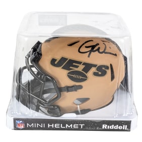 Rodgers & Wilson Autographed NY Jets Mini Helmet
