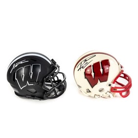 Russel Wilson & Jonathan Taylor AUTO Mini Helmets