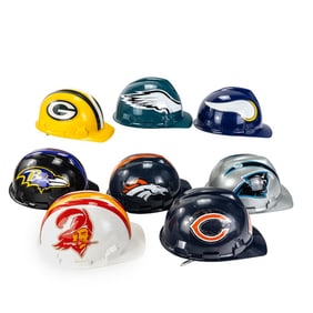 (8) NFL TEAM Hard Hats Chicago Green Bay Tampa ++