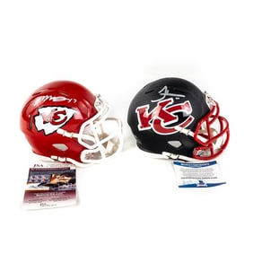 Tyreek Hill & Mecole Hardman AUTO KC Mini Helmets