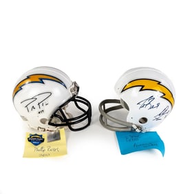 Drew Brees & Antonio Gates Auto Mini Helmet & More